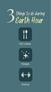 Earth Hour Activities Facebook Story Design