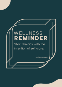 Wellness Self Reminder Poster Image Preview