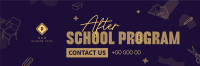 Tutoring School Service Twitter Header Design