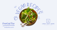 Vegan Salad Recipes Facebook Ad Design