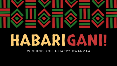 Kwanzaa Day Message Facebook event cover Image Preview