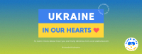 Ukraine In Our Hearts Facebook Cover Design