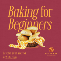 Baking for Beginners Instagram post Image Preview