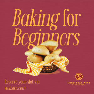 Baking for Beginners Instagram post Image Preview