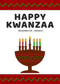 Happy Kwanzaa Poster Design