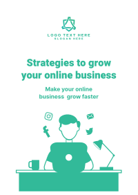 Growing Online Business Flyer Image Preview