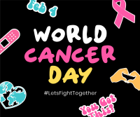 Cancer Day Stickers Facebook post Image Preview