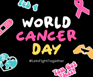 Cancer Day Stickers Facebook post Image Preview