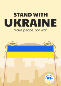 Stand With Ukraine Banner Flyer Design