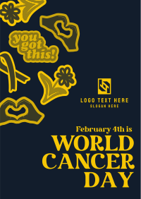 Cancer Awareness Stickers Flyer Image Preview