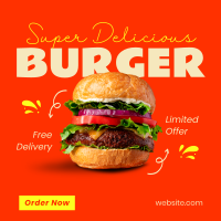 The Burger Delight Instagram post Image Preview