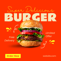The Burger Delight Instagram Post Design