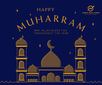 Welcoming Muharram Facebook Post Design
