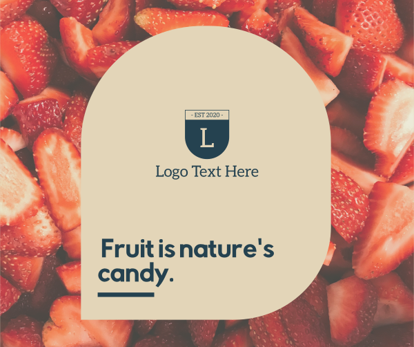 Healthy Food Strawberry Facebook Post Design