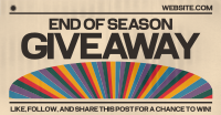 Retro Season End Giveaway Facebook Ad Preview