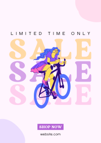 Pedal Your Way Sale Poster Design