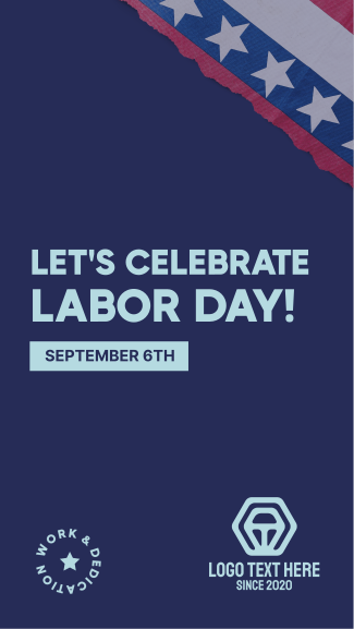 Celebrate Labor Day Facebook story