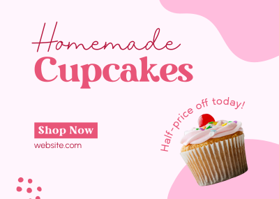 Cupcake Sale Postcard Image Preview