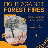 Fight Against Forest Fires Instagram Post Design
