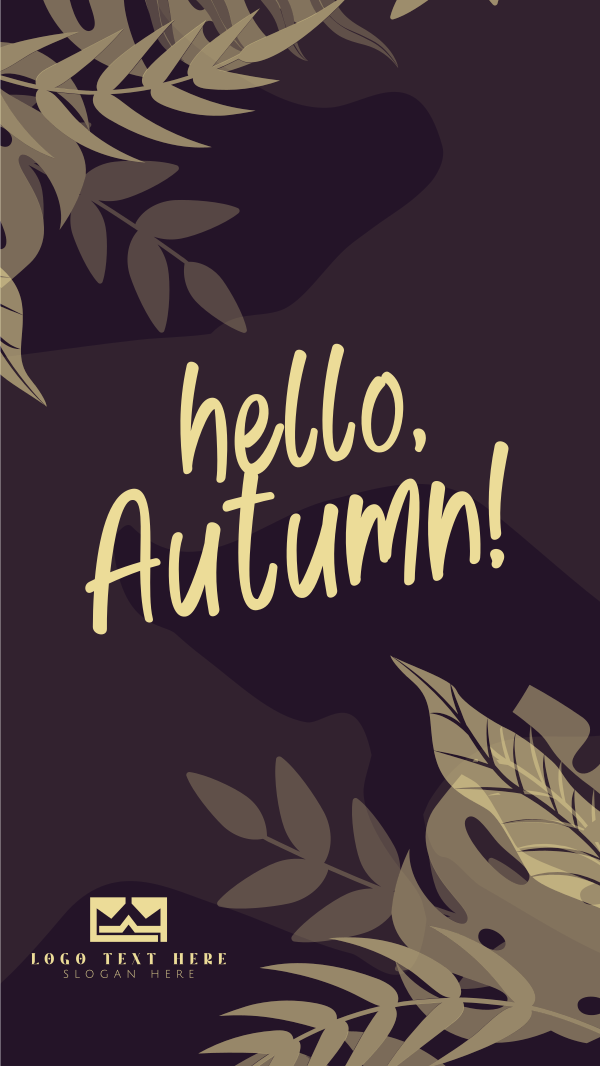 Hello Autumn Season Instagram Story Design Image Preview