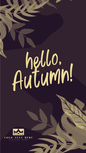 Hello Autumn Season Instagram story Image Preview