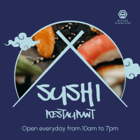 Sushi Dishes Instagram Post Design