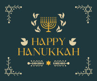 Hanukkah Menorah Ornament Facebook post Image Preview