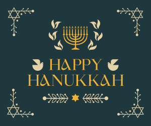 Hanukkah Menorah Ornament Facebook post Image Preview