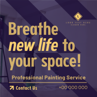 Pro Painting Service Linkedin Post Design