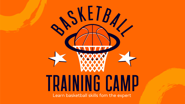 Train Your Basketball Skills Facebook Event Cover Design