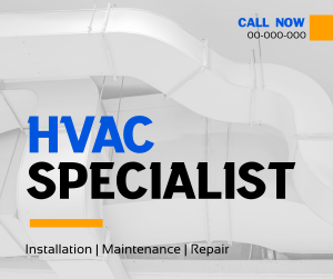 Minimalist HVAC Expert Facebook post Image Preview