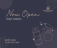 Hair Salon Opening Facebook Post Design
