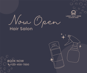 Hair Salon Opening Facebook post Image Preview