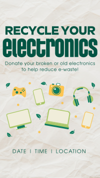 Recycle your Electronics Instagram reel Image Preview