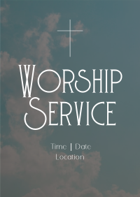 Sunday Worship Poster Design