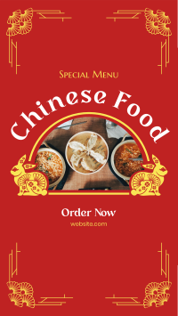 Special Chinese Food Facebook story Image Preview