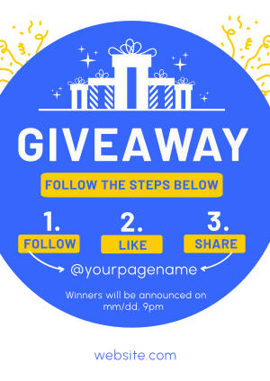 Simple Giveaway Flyer Image Preview