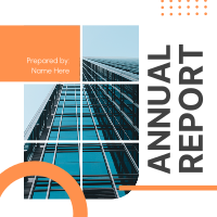 Annual Report Cover Linkedin Post Design