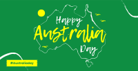 Australia Sketch Map Facebook ad Image Preview
