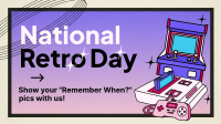 Unique Retro Day  Facebook Event Cover Design