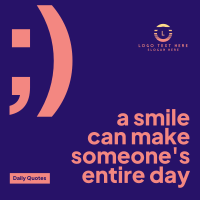 Smile Today Instagram Post Design