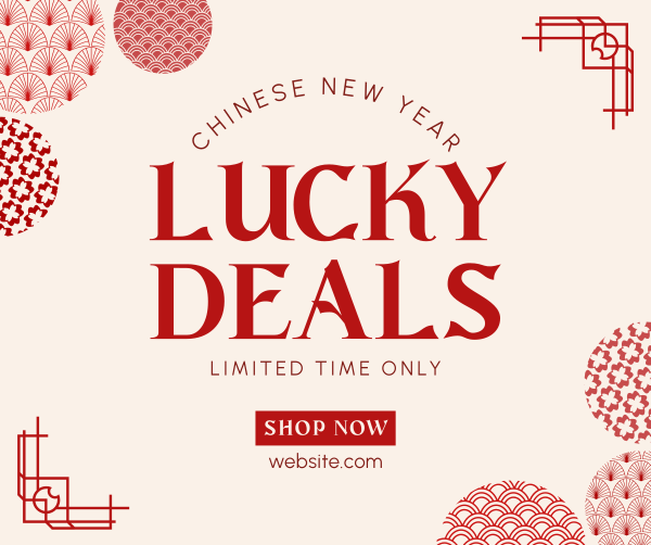 Chinese Lucky Deals Facebook Post Design Image Preview