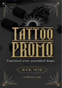 Tattoo Studio Promo Poster Image Preview