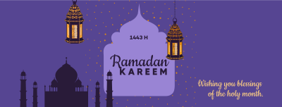 Ramadan Kareem Greetings Facebook cover Image Preview