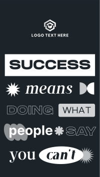 Quirky Success Quote Video Image Preview