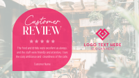 Simple Cafe Testimonial Facebook Event Cover Image Preview