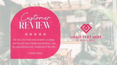 Simple Cafe Testimonial Facebook event cover Image Preview