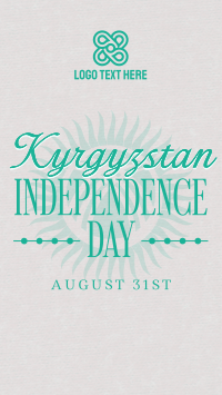 Kyrgyzstan Independence Day TikTok Video Design