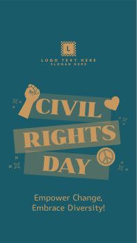 Bold Civil Rights Day Stickers Facebook story Image Preview