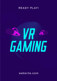 VR Gaming Headset Poster Design